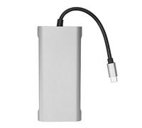 Yosoo USB C HUB 11 en 1 Expandir Adaptador, Interfaz Multimedia HD, VGA, Estación de Acoplamiento de Transmisión PD 5GBPS para Computadoras Portátiles con Transferencia de Datos de Alta Velocidad,