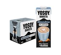 YOSOY Bebida Vegetal de Almendra Barista - especial para el café, pack de 6 x 1L