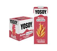 YOSOY Bebida Vegetal de Avena Sin Azúcar, pack de 6 x 1L