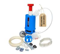 YOSSEE Descargador Cisterna, Descarga Mecanismo Cisterna WC 3/6 L, con Cable y Doble Pulsador Cromados, Fácil de Instalar y Ahorro de Agua