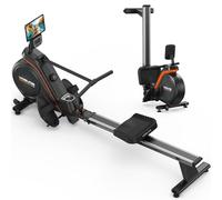 YOSUDA Máquina de Remo para casa, 16 Niveles de Resistencia dinámica, hasta 181kg (Ideal para Altas estaturas), magnético Ultra-silencioso, Asiento cómodo, Bluetooth, portabidón, 90% pre-ensamblado