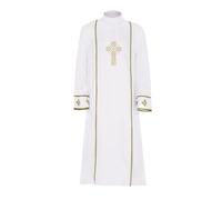 YOSUWOAI Bata de medición para sacerdotes católicos albornoz iglesia alabanza clérica alabanza adoración ornat litúrgico sacerdote de la iglesia alb sotano clero thobe predicador cassock hombre, A6