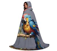 YOSUWOAI Capa de Halloween con capucha, poncho medieval, largo, medieval, con capucha, para cosplay, fiestas de disfraces y más renacentistas, capa con capucha, capa vintage de mago