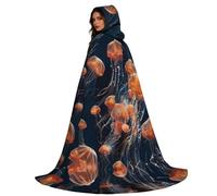 YOSUWOAI Capa de Halloween con capucha, poncho medieval, largo, medieval, con capucha, para cosplay, fiestas de disfraces y más renacentistas, capa con capucha, capa vintage de mago