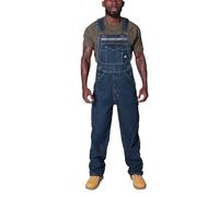 YOSUWOAI Peto vaquero para hombre, mono de trabajo con ajuste relajado, tirantes ajustables y varios bolsillos para herramientas, ropa de trabajo, mono con peto, corte holgado, monos, O Azul Oscuro, L