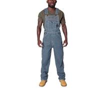 YOSUWOAI Peto vaquero para hombre, mono de trabajo con ajuste relajado, tirantes ajustables y varios bolsillos para herramientas, ropa de trabajo, mono con peto, corte holgado, monos, O Azul Claro, L