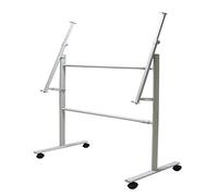 YOtat Soporte De Pizarra Blanca Rodante Grande, Estante De Soporte De Pizarra De Borrado En Seco Móvil De Ángulo Ajustable, Se Adapta A Pizarra Blanca Tamaño Máximo 120X240Cm