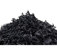 YOTEI SPIRIT® 1kg Papel Negro Triturado para Relleno - Virutas de Papel para Regalos, Cestas, Cajas y Paquetes - Material de Embalaje de Protección y Decoración (Negro, 1kg)