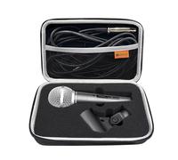 YOTESO Funda de micrófono compatible con micrófonos vocales dinámicos cardioides Shure SM58/SM57/PGA48/SM58S/BETA 58A/PGA58, funda de karaoke para micrófono de mano para adaptador de soporte A25D y