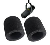 YOTESO MV7 - Filtro pop, cubierta de espuma de repuesto para micrófono compatible con Shure MV7/MV7+/MV7X Podcast Micrófono vocal Parabrisas, 2 unidades