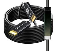 YOTETION Cable DisplayPort 4K a HDMI de 6 pies, adaptador unidireccional DP a HDMI macho de video UHD, 4K a 30Hz, 1080P a 120Hz, 3840 x 2160, compatible con Dell, HP, Lenovo, negro (30 pies)