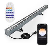 Yotivki Foco LED Exterior 72W, 2700K -6500K Temperatura de Color Ajustable Focos Barra LED, 1-100% Regulable Impermeable IP65 Proyector Luz de Seguridad Para Jardín Patio Pasillo Garaje Terraza