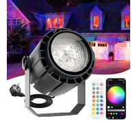 Yotivki Wave Proyector Oceano, Regulable Lampara Efecto Agua con Control Remoto y APP, Luz Agua Ondulación, 150W Amplia Cobertura Ripple Projector, RGBW Cambio de Color Water Ripple Projector Light