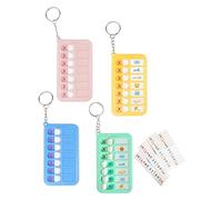 Yotlein Checkliste Riutilizzabile 4 Pcs, Memo Board per Adulti e Bambini, Tabella di Comportamento Giornaliera Portatile, Tavola Memo per Bambini e Adulti per Scuola, Famiglia