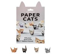 Yotlein Kit de origami de gatos de Papel,50 hojas 3D gato Origami papel artesanía conjunto,manual animal papelería kit para adultos niños amantes de los animales oficina decoración regalo Navidad