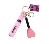 Yotlein Lla-vero, Blackpink Llavero Rosa, Coche Aleación Llav-ero, Llav ero con Logotipo de Banda, Mochila Bolso Llavero, para Conciertos o Como Regalo para Fanáticos