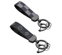 Yotlein Llavero de Coche 2 pcs con Hebilla de Herradura y Anillos de Color SóLido, Accesorios Coche, para Llaves de Coche y Hogar para el día del Padre y Cumpleaños, Regalo Ideal
