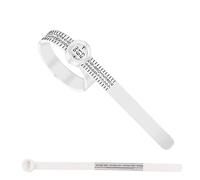 Yotlein Medidor de Anillos, Herramienta para Medir Anillos, Medidor de Anillos, Calibre de Anillos, Cinta Métrica para Anillos, Cortador de Anillos, para Medir Anillos, Talla de Dedo (UE) (Blanco)