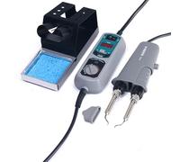 YoTmake Estación de soldadura portátil 938D, mini pinzas de 110 V con pantalla LCD, control de temperatura PID de alta precisión, 44 W, para componentes SMD y de orificio pasante