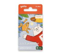 Yoto 1, 2, 3, ¡A moverse! - 6 Tarjetas Audio en español para niños. Actividades sin Pantallas con Historias Audio y Ejercicios Divertidos. Compatible con Yoto Player y Mini. Edad 3+.