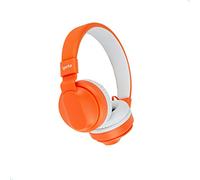 YOTO Auriculares con Cable con Bolsa de Viaje: Naranja, livianos y Ajustables con limitación de Volumen para una Escucha Segura
