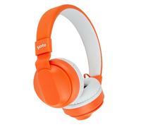 Yoto Auriculares inalámbricos Bluetooth con Bolsa de Viaje: Naranja, Ligeros y Ajustables con limitación de Volumen para una Escucha Segura