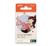 Yoto - El cuaderno de Allie vol. 1 a 3, Pack de 3 libros de audio para niños en francés, para escuchar en narradora de noche Caja de historias Yoto Player y Mini, Humor, primera BD 8 a 10 años