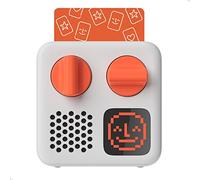Yoto Mini (edición 2024) + haz tu propia tarjeta: reproductor de audio Bluetooth sin pantalla para niños, dispositivo de viaje todo en 1, reproduce historias, música, podcast, radio, reloj de