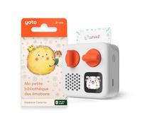 Yoto Mini + Pack Pequeña biblioteca de emociones, altavoz Bluetooth portátil, 8 audiolibros franceses para niños, para escuchar, viajar, primeras historias de 3 a 10 años