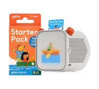 YOTO Player + Starter Pack para niños, Caja de Cuentos con luz Nocturna, Reloj, 5 Libros de Audio en inglés, Historias Musicales y presentación de Audio