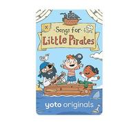 Yoto Songs for Little Pirates - Tarjeta musical para niños para usar reproductor y mini reproductor de audio todo en 1, escucha sin pantalla con música divertida para jugar, fiestas y viajes, a partir