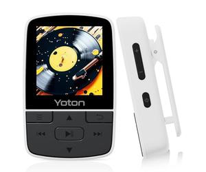Yoton Blanco MP3 Bluetooth 5.2, Clip, HiFi, FM, Running, Auriculares