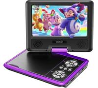 Yoton DVD Portatile 9,5" Viola, Bambini Auto, Schermo 7,5", Batteria 6H