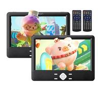 YOTON Reproductor de DVD portátil para niños, 10,5 pulgadas, compatible con USB/SD, con soporte para reposacabezas, 5 horas de