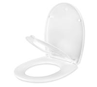 YOTOREE Tapa WC para Familia en Forma de O, Desmontable 2 en 1 Asiento de Inodoro de Cierre Suave, Tapa Inodoro Urea-formaldehído con Liberación Rápida, Tapadera WC con Bisagras Ajustables