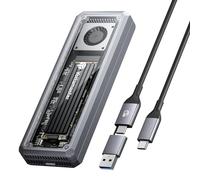Yottamaster 40Gbps Carcasa SSD M2 NVMe, Instalación sin Herramientas USB4 M.2 NVMe SSD Apoyo 2230/2242/2260/2280 (M-Key)- Amplia Compatibilidad con Thunderbolt 4/3 Windows, Linux y Mac