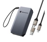Yottamaster 512GB SSD Externo, hasta 2000 MB/s SSD Portatil 2 en 1 Cable USB-C/A con Correa Admite 4K ProRes HDR Compatible con iPhone 16/15 Pro MAX, Smartphone, Tableta, Ordenador portátil