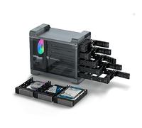 Yottamaster Aluminio Carcasa Raid para Disco Duro de 5 Bahías con Raid 0/1/3/5/10/JBOD (Span)/PM,Centrado en los Juegos Carcasa de 5 Bahías para HDD/SSD de 3,5"/2,5" [DF5RU3]