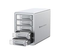 Yottamaster Caja Raid de 5 Bahías para Discos Duros, Aluminio USB3.0 5 Bay Raid Caja Das para 2.5"/3.5" SATA HDD/SSD, Soporta 110TB (5x22TB), Raid 1, Raid 5, Raid 10, JBOD (Sin Disco)