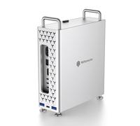 Yottamaster Hub USB-C 5-en-1 para Mac Mini M4, Carcasa SSD M.2 NVMe, Transferencia de Alta Velocidad 10Gbps, Puertos USB-A/USB-C, Lector de Tarjetas SD/TF