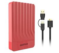 YOTUO Disco duro externo portátil de expansión de almacenamiento HDD móvil USB 3.0 para PC, Mac, escritorio, laptop, PS4, PS5, Xbox One X/S, Xbox 360, Xbox Series X/S, oficina y juegos (rojo, 500 GB)
