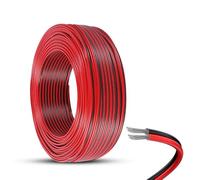 yotutun 18/20/22AWG Cable Electronica, Cable de Silicona de 2 Núcleos Conductor Cable de Silicona de Cobre Estañado de Extensión para Tiras de LED y Cableado Electrónico (0.75mm²/18awg-20 Metros)