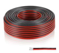 yotutun 18/20/22AWG Cable Electronica, Cable de Silicona de 2 Núcleos Conductor Cable de Silicona de Cobre Estañado de Extensión para Tiras de LED y Cableado Electrónico (0.3mm²/22awg-30 Metros)