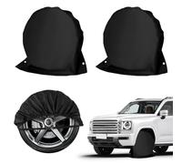 yotutun 2 Piezas Funda de Rueda Universales 27-29 Pulgadas, Fundas Protectoras Cubiertas Cubierta para Neumáticos para Ruedas de Caravana, Caravana, Autocaravana, Coche, Negro