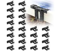 yotutun 24Pzs Clips de Drenaje de Agua de Panel Solar, 30mm Clip de Eliminación de Lodos de Panel Solar Clips de Limpieza de Módulo Fotovoltaico Clips de Remoción de Barro para Drenaje de Agua