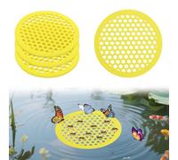 yotutun 4 Piezas Bebedero de Abejas, Estación de Riego de Abejas 20cm, Islas Flotantes de Abejas, Vaso para Piscina de Abejas, Estación de Alimentación de Abejas para Baño Jardín