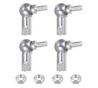 yotutun 4 Piezas Rodamiento Extremo Varilla Roscada, Varilla Extremo Bola Rodamiento con Vástago Derecha-Mano Hembra Rosca M8 x 1,25 mm Autolubricante Carbono Acero Bola Enchufe Extremo