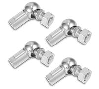 yotutun 4 Piezas Rodamiento Extremo Varilla Roscada, Varilla Extremo Bola Rodamiento con Vástago Derecha-Mano Hembra Rosca M8 x 1,25 mm Autolubricante Carbono Acero Bola Enchufe Extremo