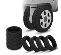yotutun 8 Piezas Funda Protectora para Ruedas de Equipaje, Ruedas Maleta Protector Gel de Sílice Reducción de Ruido Antipolvo y Arañazos para la Mayoría del Equipaje