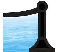 yotutun Barrera Agua Ducha, 2M Protector de Agua de Ducha Goma Plegable Borde Plato Barrera Que no Salga Agua Tira de Retención de Impermeable para Baño Cocina (Negro)